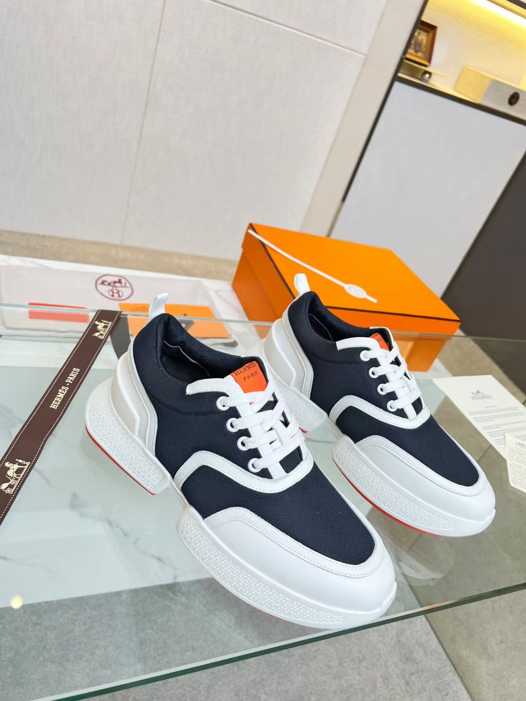 GIGA SNEAKER CHARCOAL BLUE CALFSKIN - 35