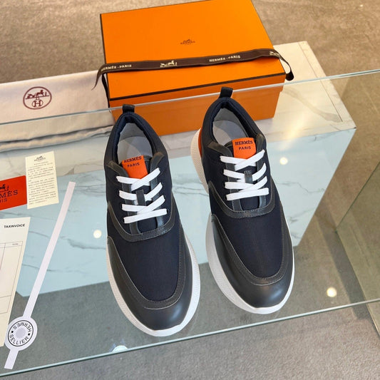 GIGA SNEAKER BLACK CALFSKIN BLACK SOLE - 35
