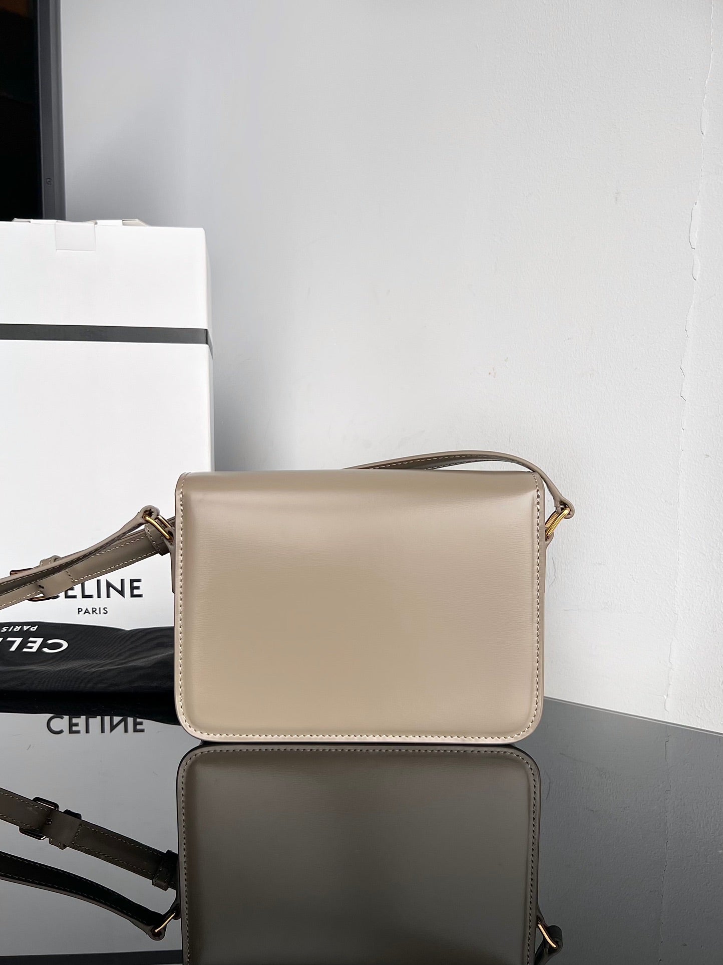 TRIOMPHE TEEN 22 PEBBLE GREY COWHIDE