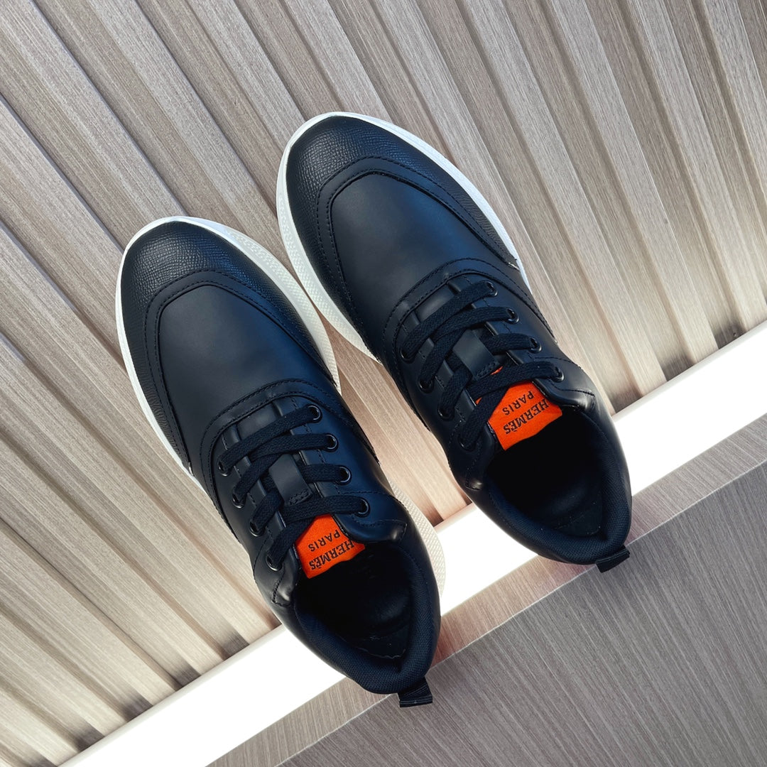GIGA SNEAKER GLOSSY BLACK CALFSKIN - 35