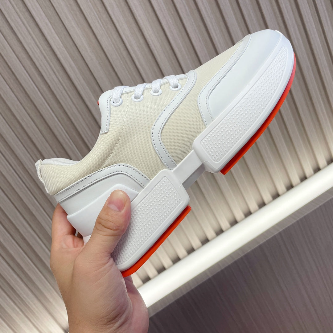 GIGA SNEAKER BLUE PASTEL PINK WHITE CALFSKIN - 35