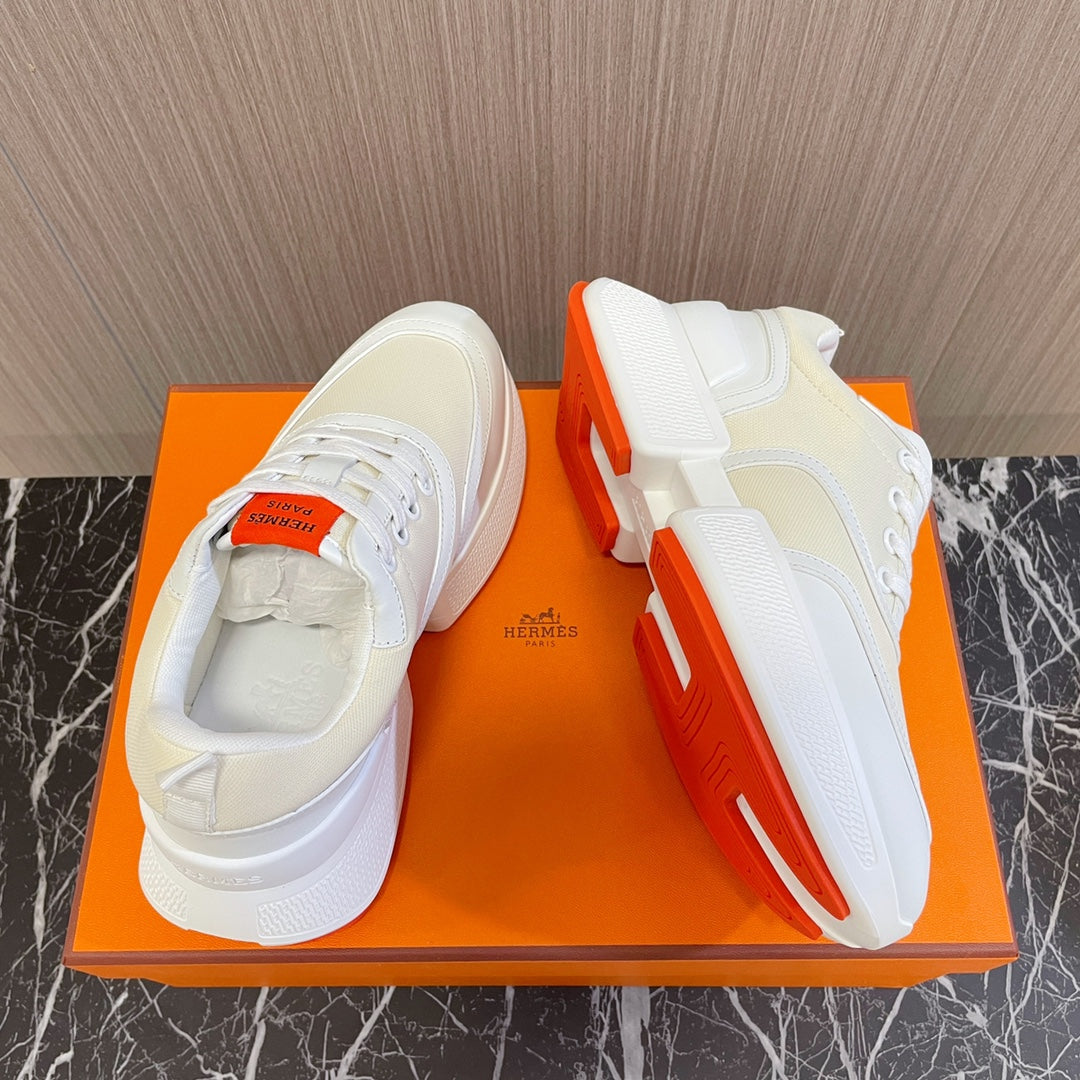 GIGA SNEAKER BLUE PASTEL PINK WHITE CALFSKIN - 35