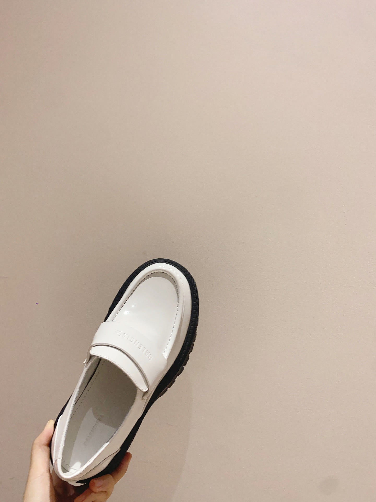 BALENCIAGA 25S LOAFERS IN WHITE CALFSKIN - 35