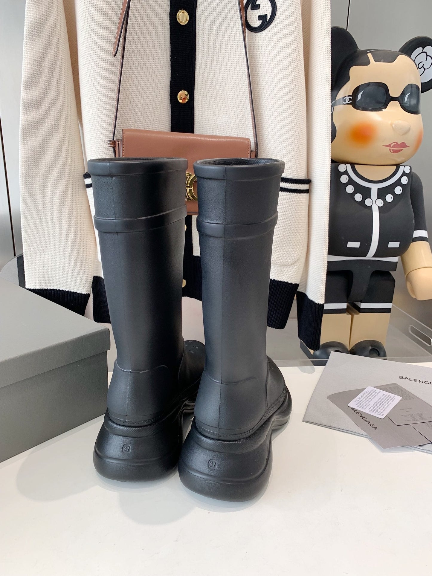 CROCS BOOTS IN BLACK RUBBER - 35