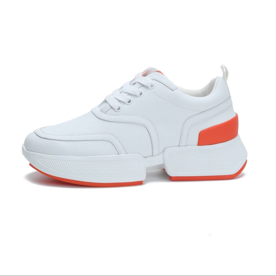 GIGA SNEAKER IN WHITE STITCHED MESH AND CALFSKIN - 35