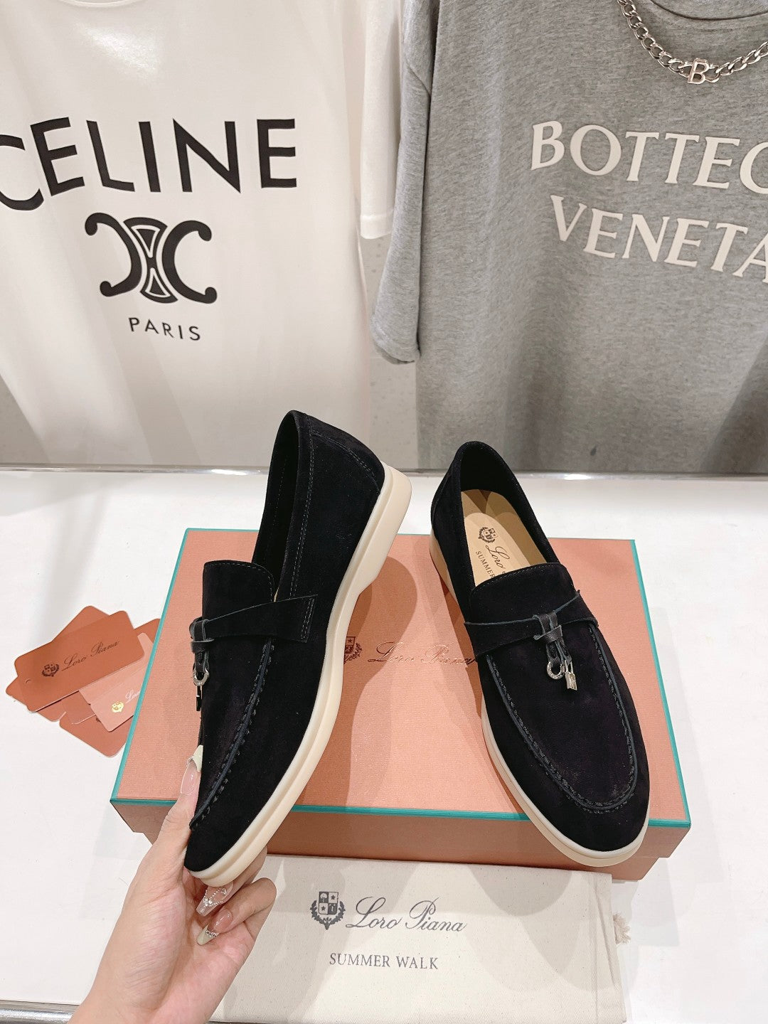 LP SUMMER CHARMS WALK LOAFERS BLACK SUEDE - 35
