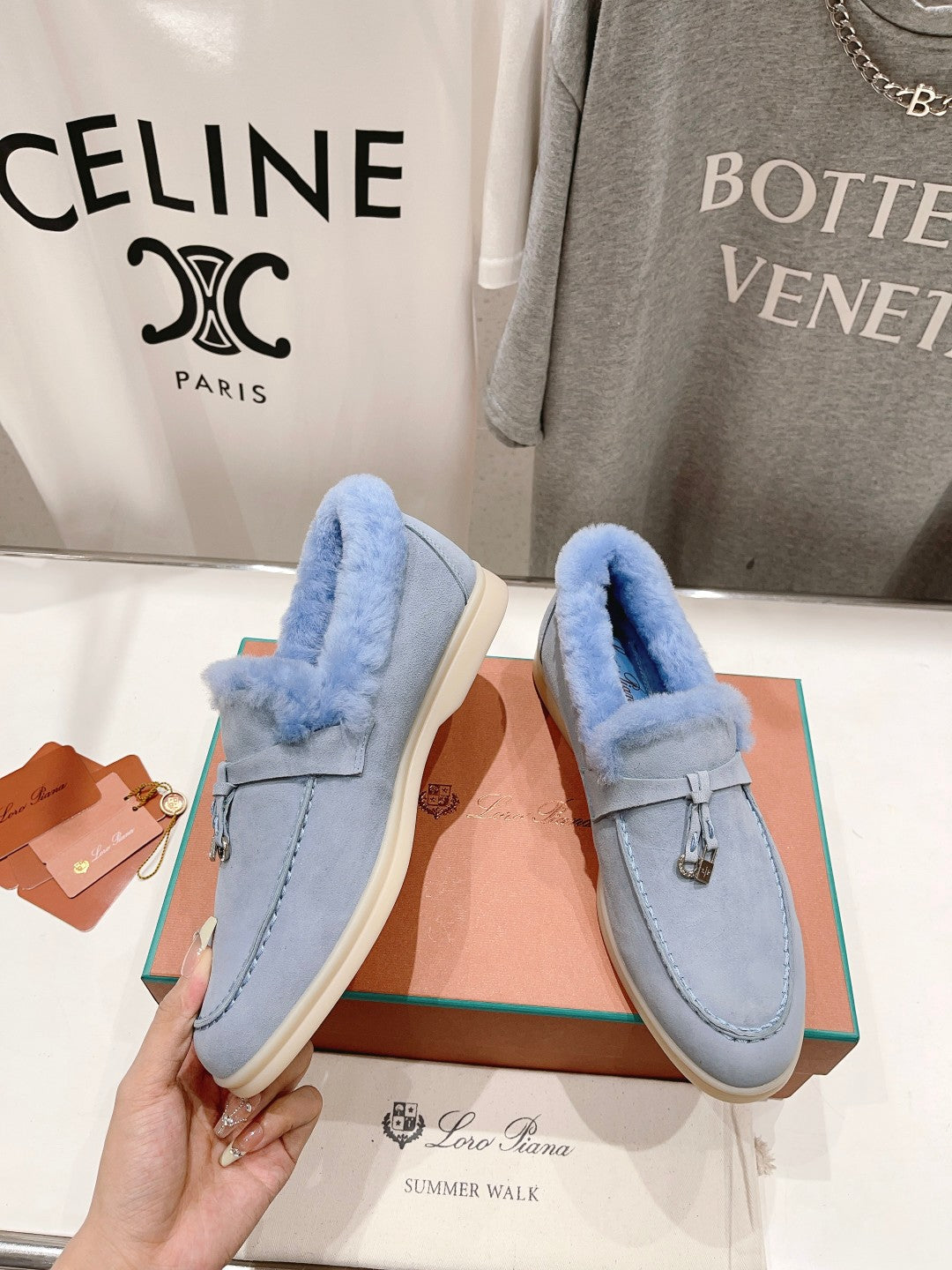LP SUMMER CHARMS WALK LOAFERS SAPPHIRE FLEECE - 35