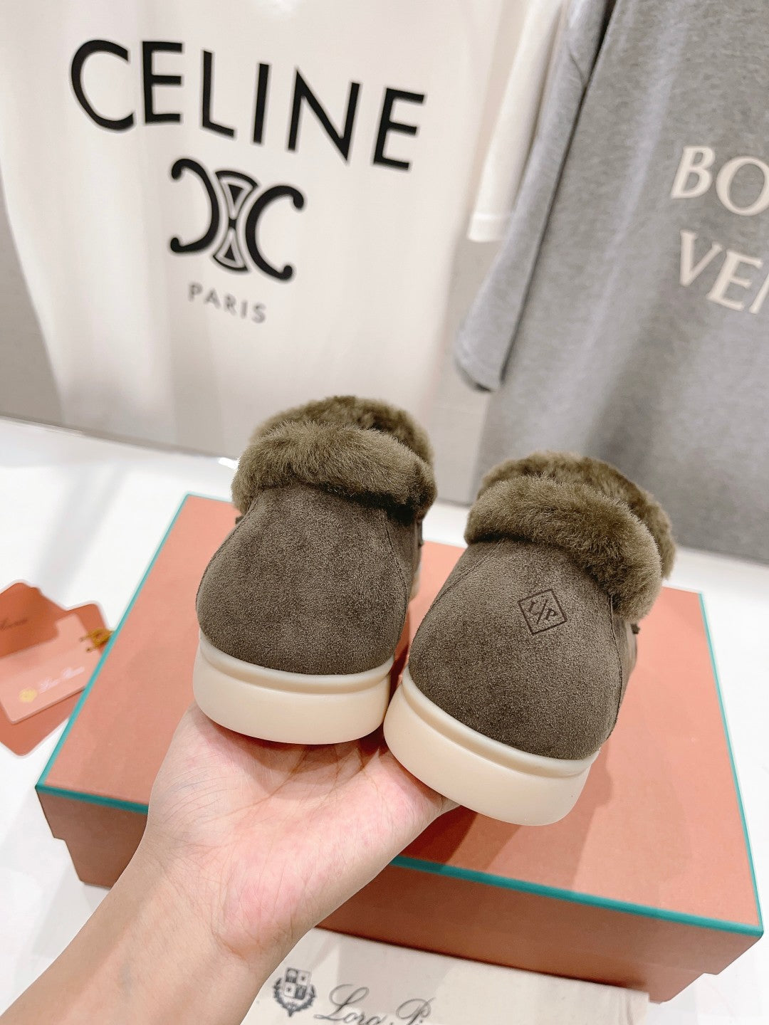 LP SUMMER CHARMS WALK LOAFERS ASH BROWN FLEECE - 35