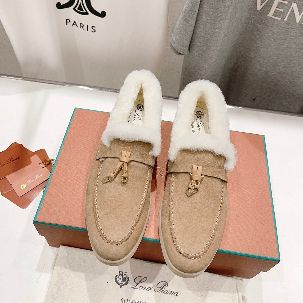 LP SUMMER CHARMS WALK LOAFERS CAMEL FLEECE - 35