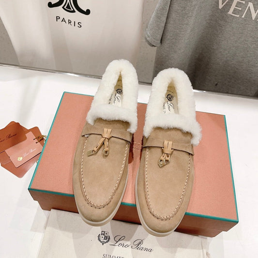 LP SUMMER CHARMS WALK LOAFERS CAMEL FLEECE - 35