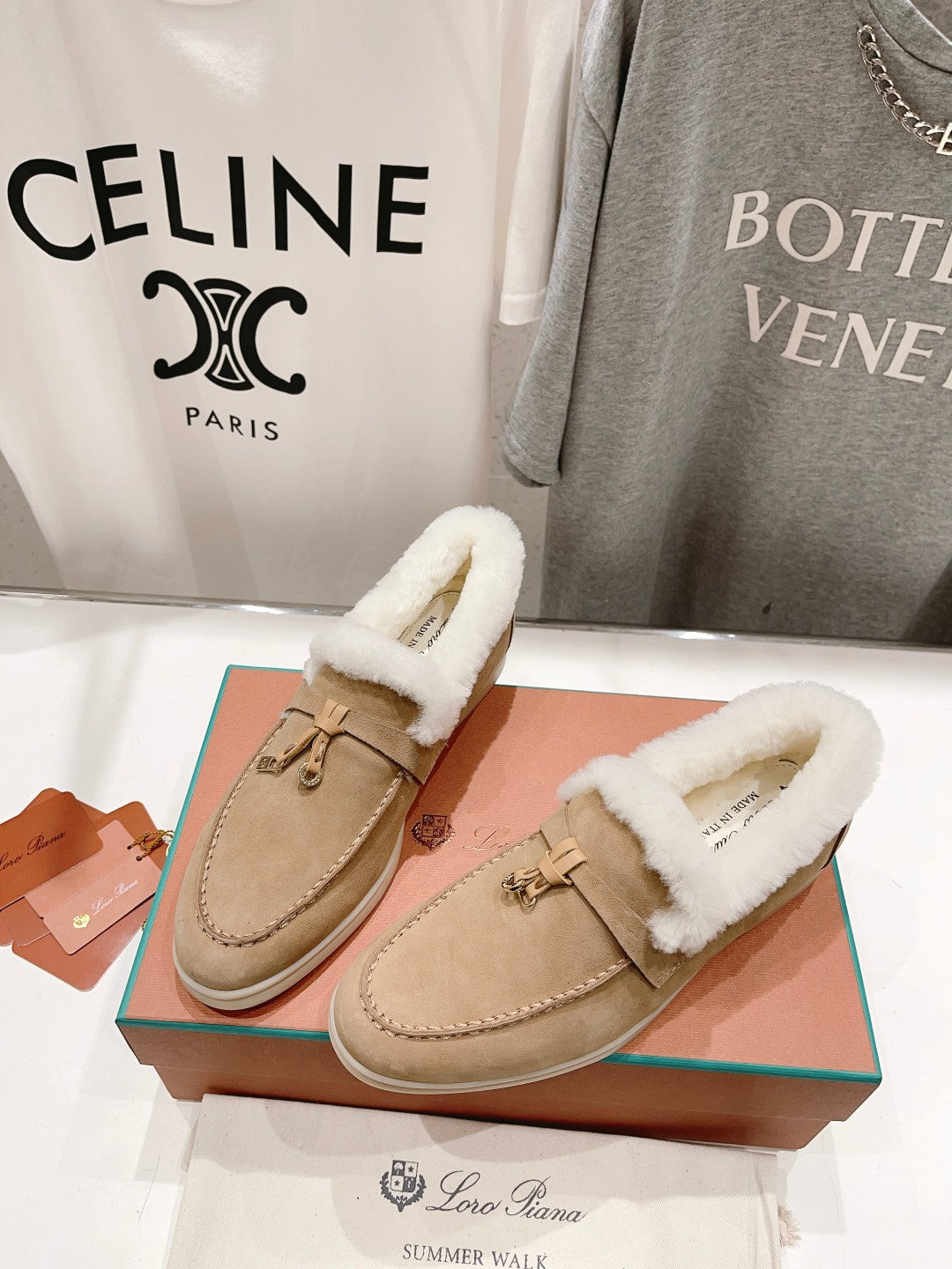 LP SUMMER CHARMS WALK LOAFERS CAMEL FLEECE - 35
