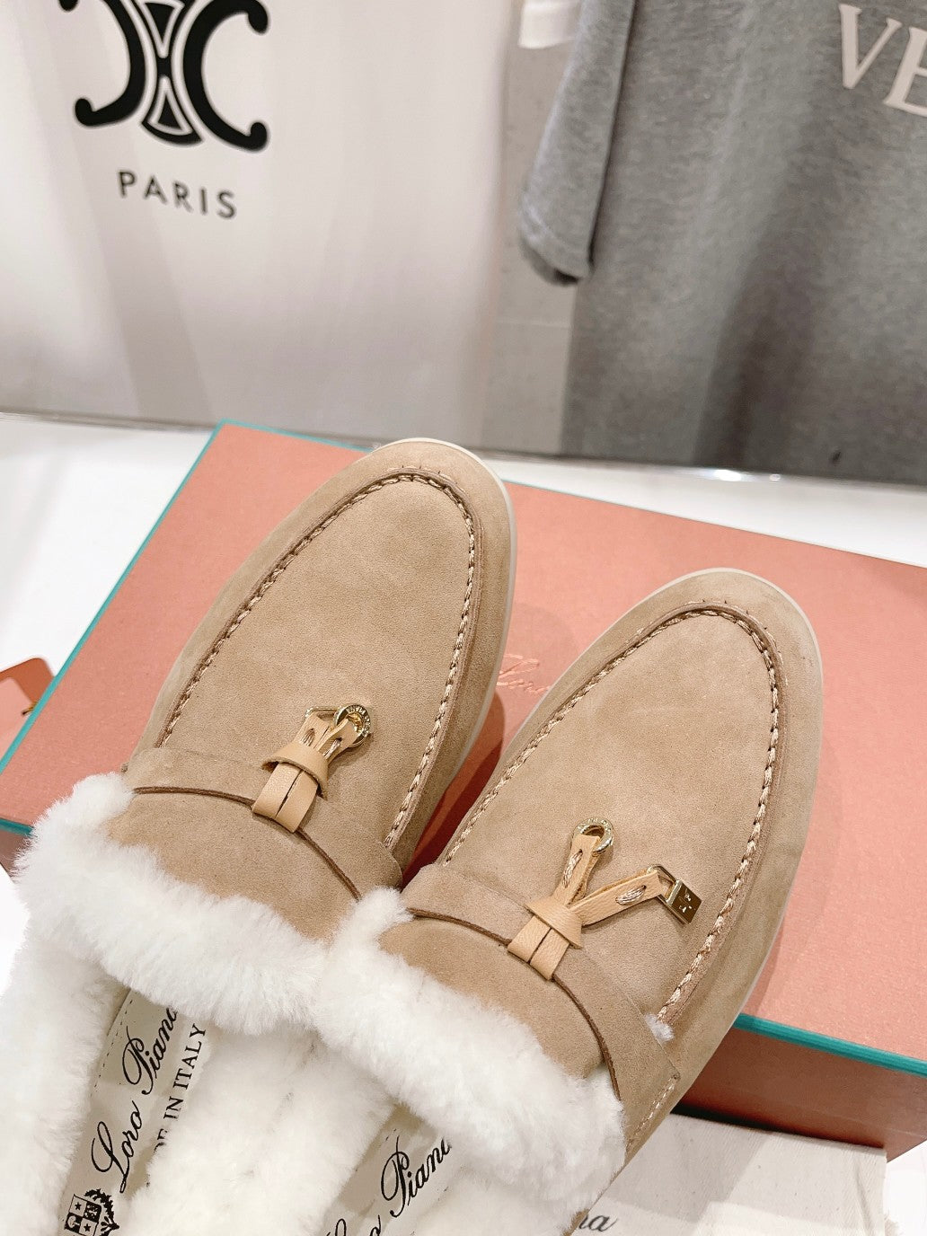 LP SUMMER CHARMS WALK LOAFERS CAMEL FLEECE - 35