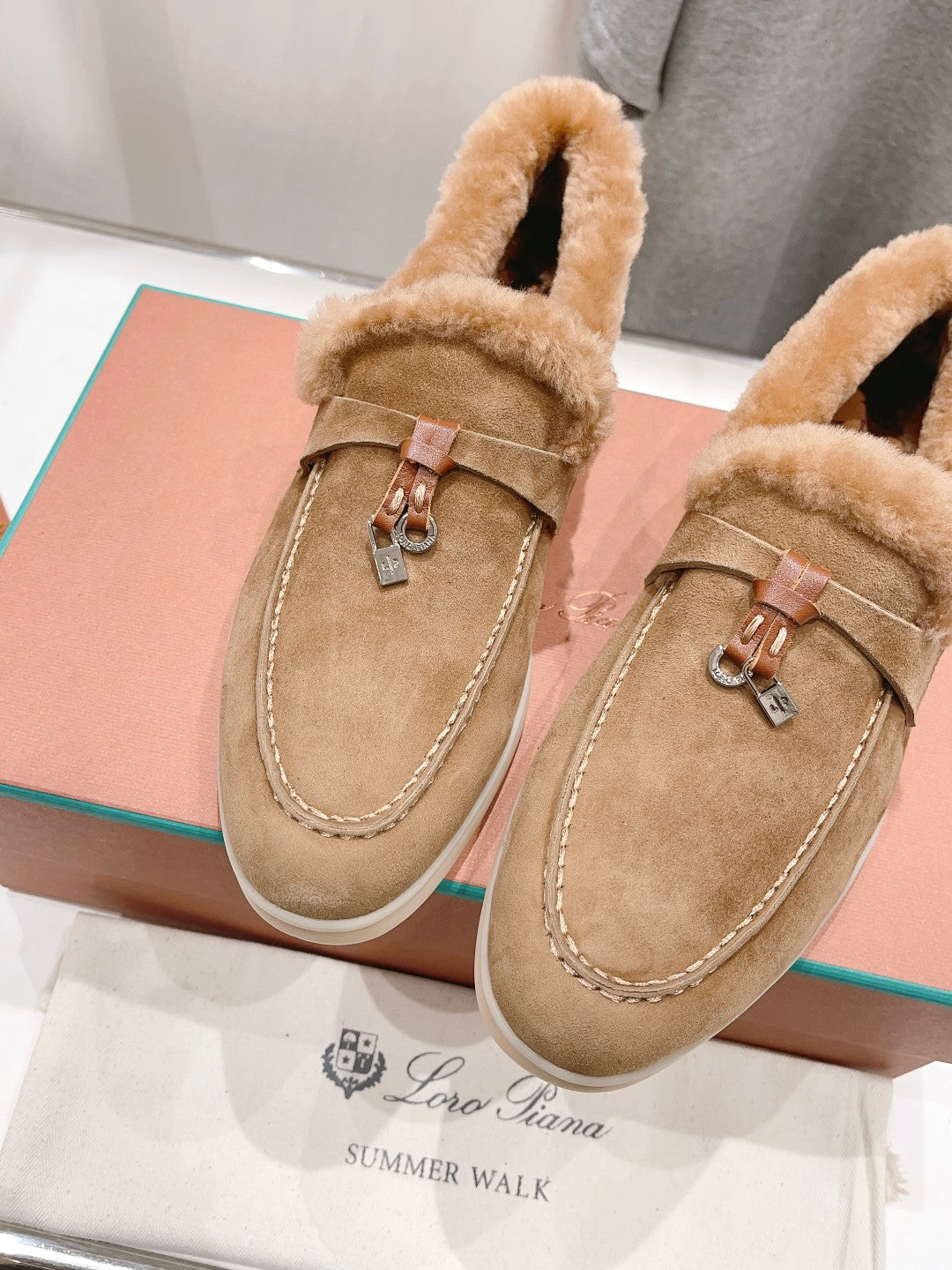 LP SUMMER CHARMS WALK LOAFERS TAWNY FLEECE - 35