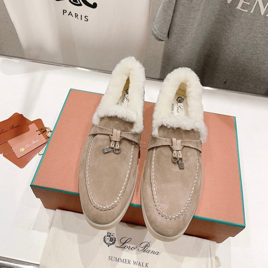 LP SUMMER CHARMS WALK LOAFERS PEANUT FLEECE - 35