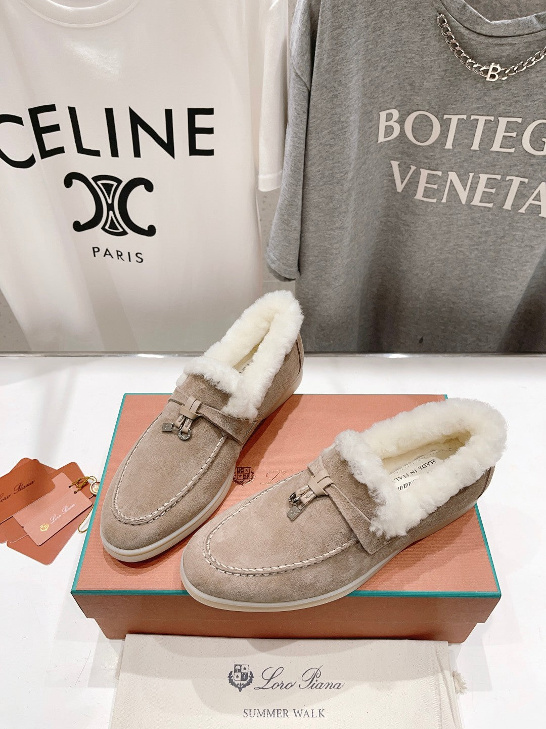 LP SUMMER CHARMS WALK LOAFERS PEANUT FLEECE - 35