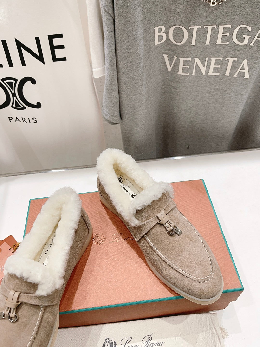 LP SUMMER CHARMS WALK LOAFERS PEANUT FLEECE - 35