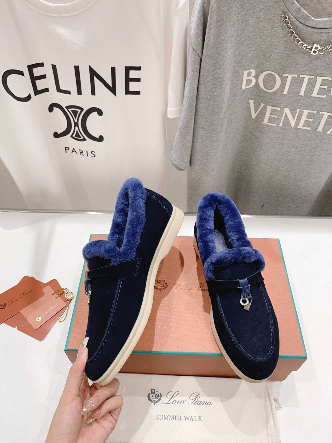LP SUMMER CHARMS WALK LOAFERS INDIGO FLEECE - 35