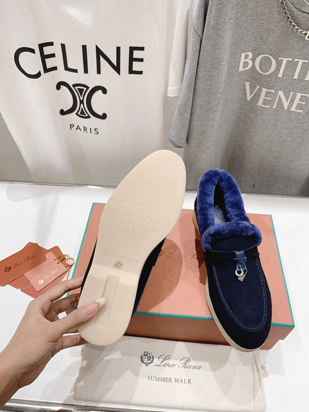 LP SUMMER CHARMS WALK LOAFERS INDIGO FLEECE - 35