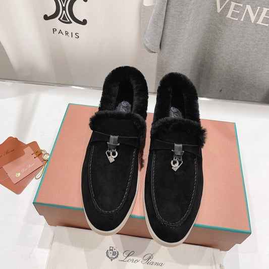 LP SUMMER CHARMS WALK LOAFERS BLACK FLEECE - 35