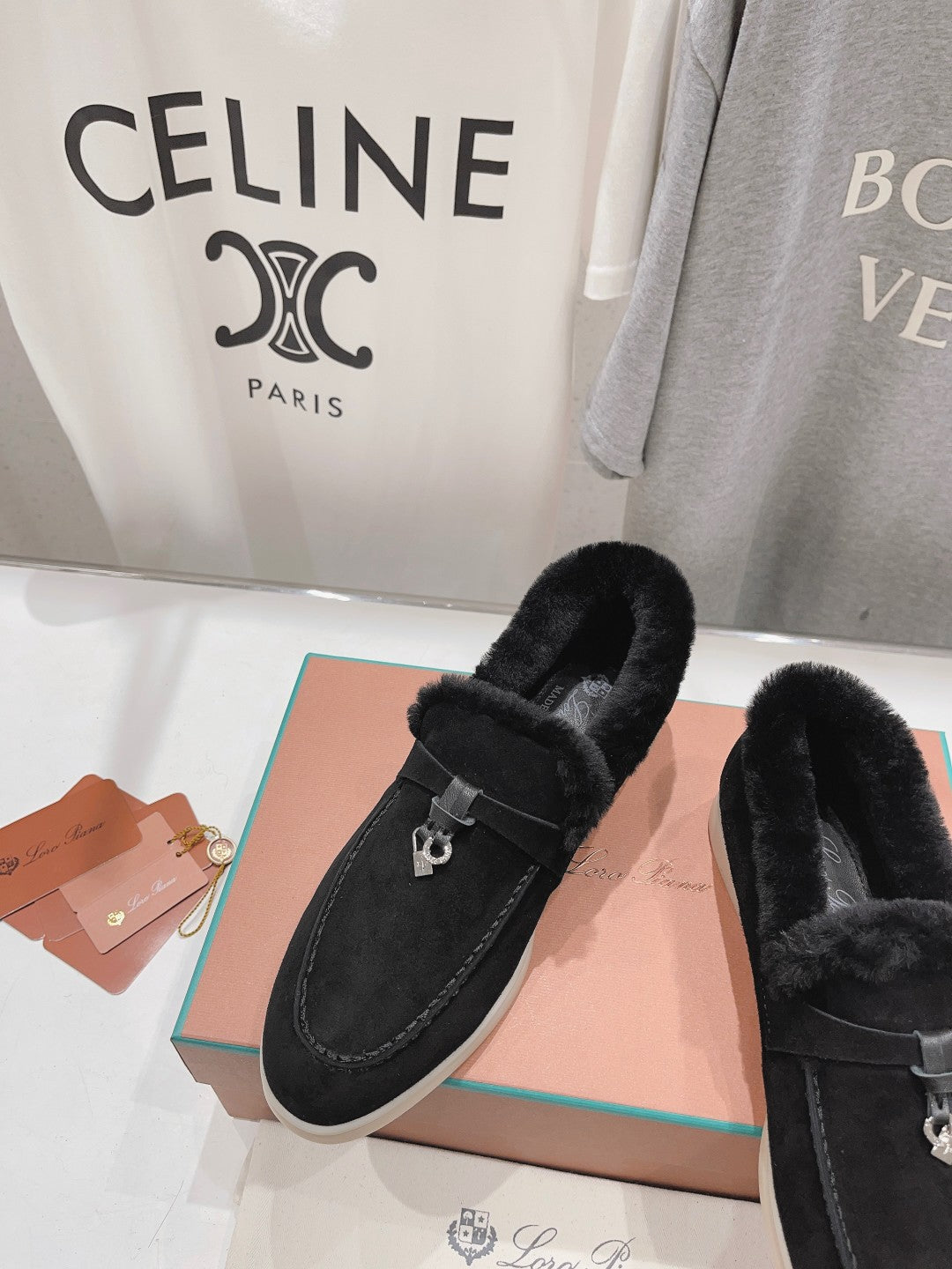 LP SUMMER CHARMS WALK LOAFERS BLACK FLEECE - 35