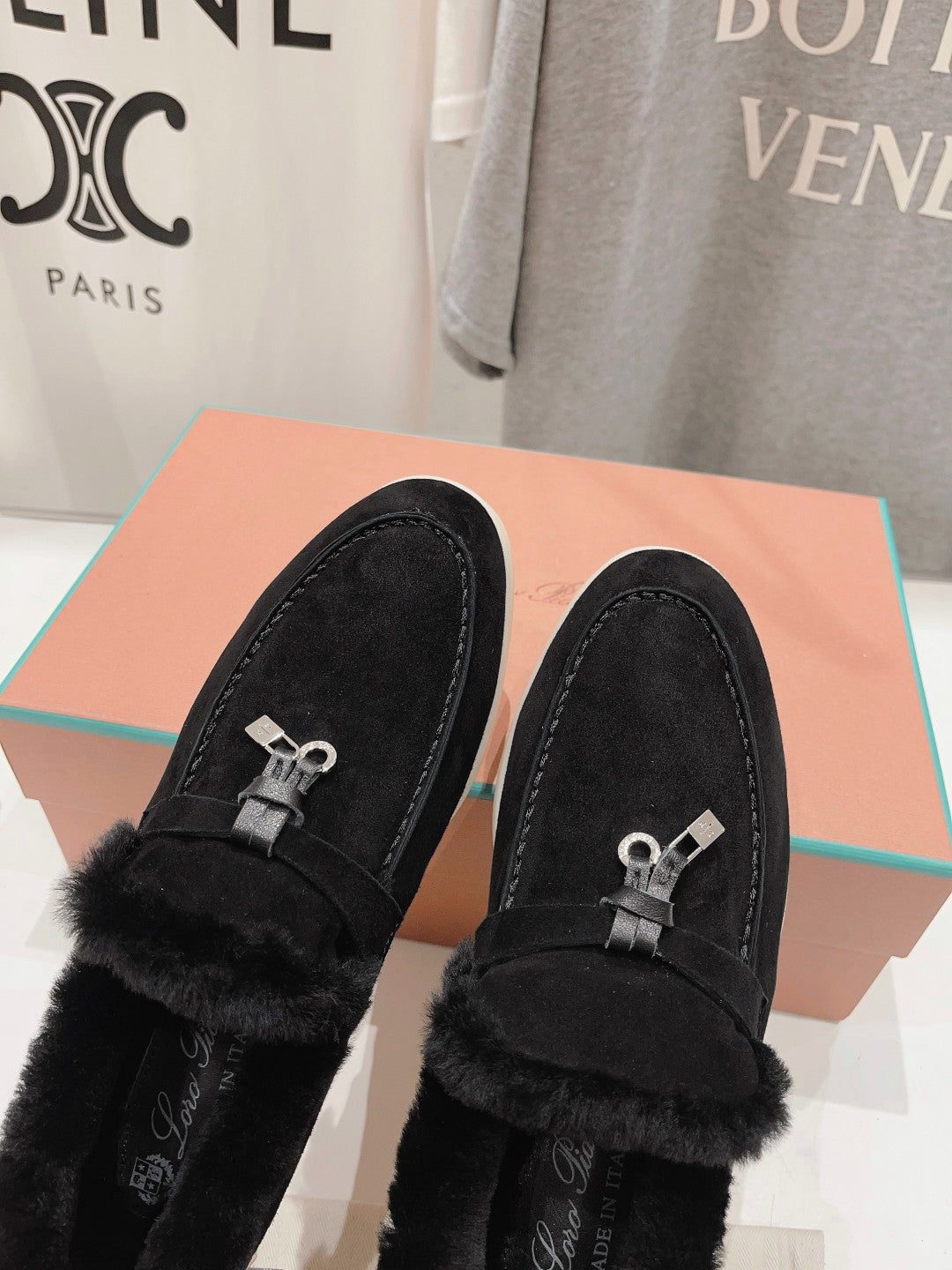 LP SUMMER CHARMS WALK LOAFERS BLACK FLEECE - 35