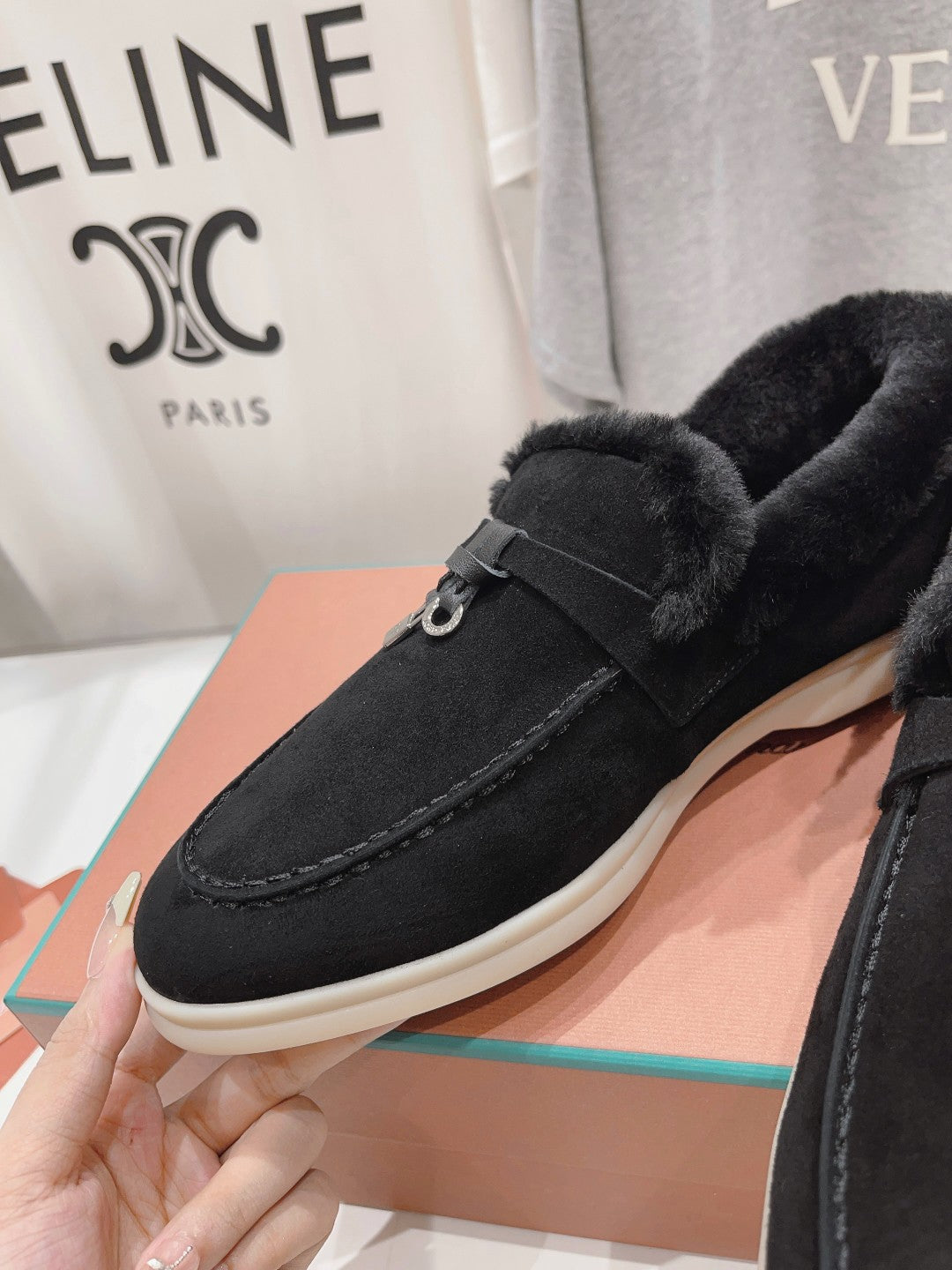 LP SUMMER CHARMS WALK LOAFERS BLACK FLEECE - 35