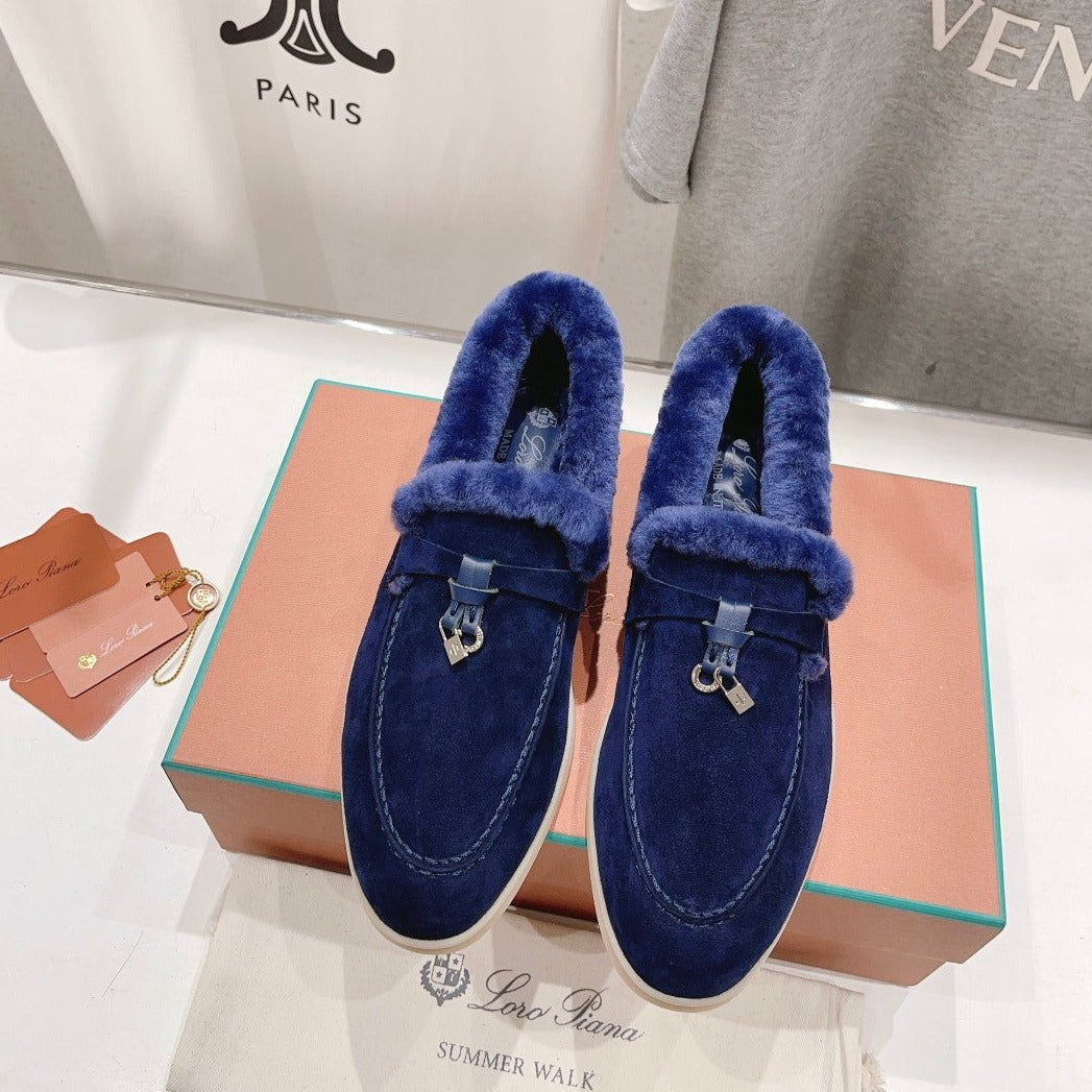 LP SUMMER CHARMS WALK LOAFERS NAVY FLEECE - 35