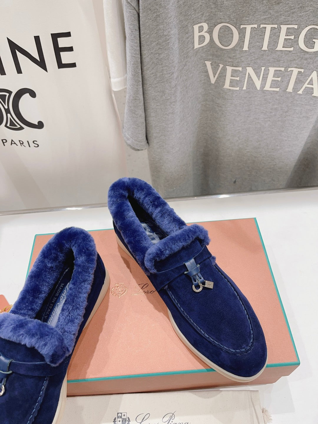 LP SUMMER CHARMS WALK LOAFERS NAVY FLEECE - 35