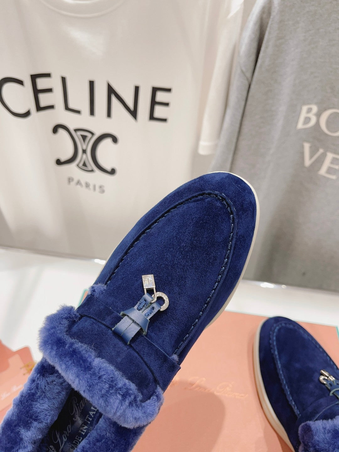 LP SUMMER CHARMS WALK LOAFERS NAVY FLEECE - 35