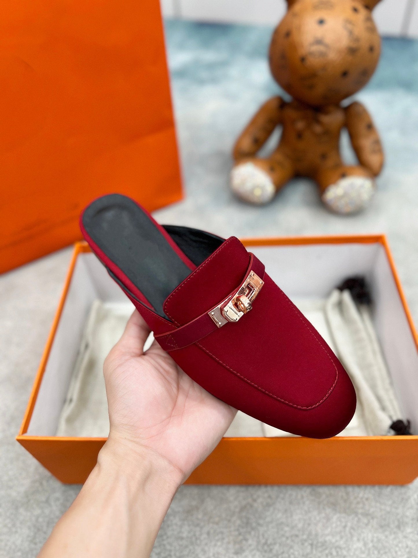 0Z Mule Cherry Silk Thick Cloth/Sheepskin - 35
