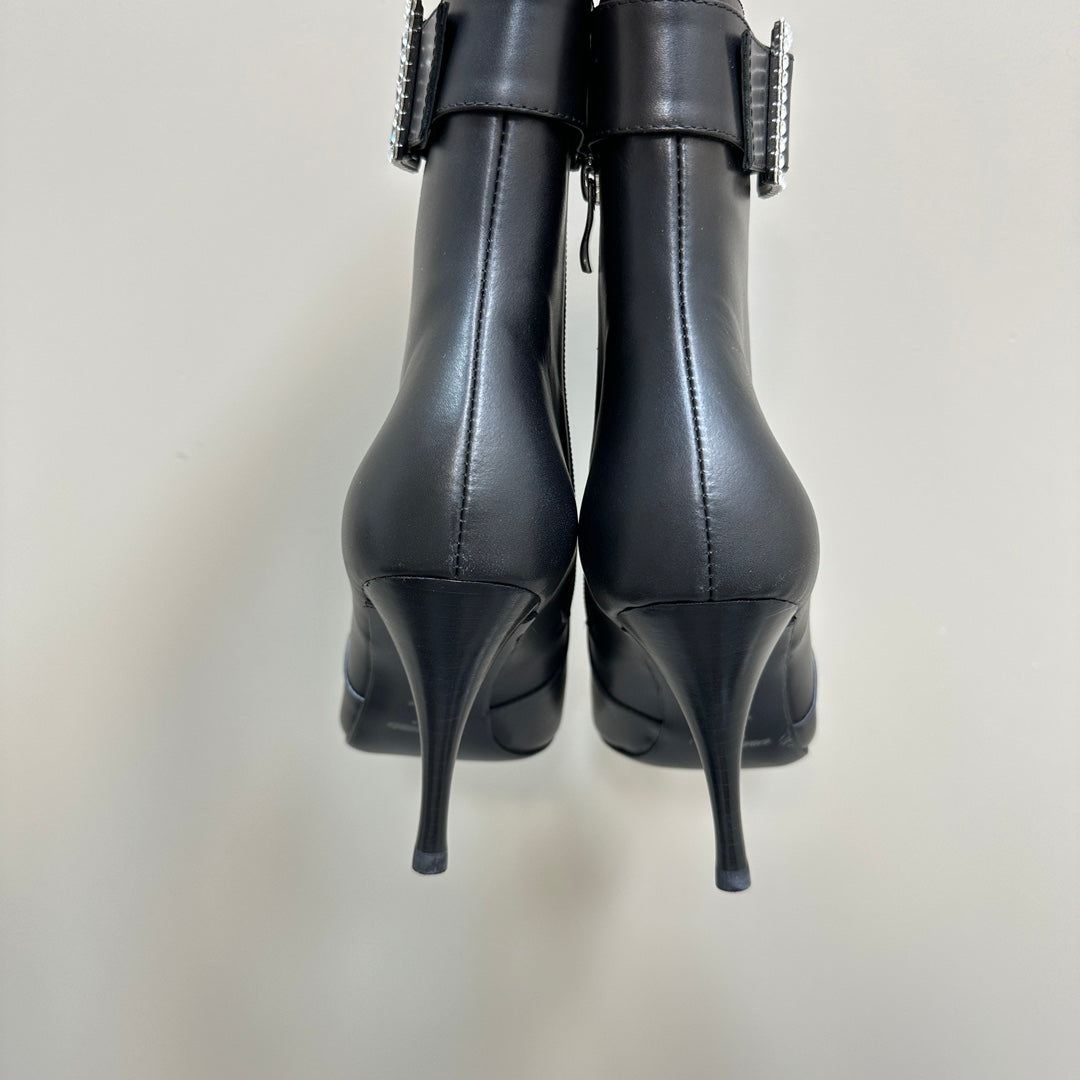 SL CLAUDE BOOTS BLACK CALFSKIN - 35