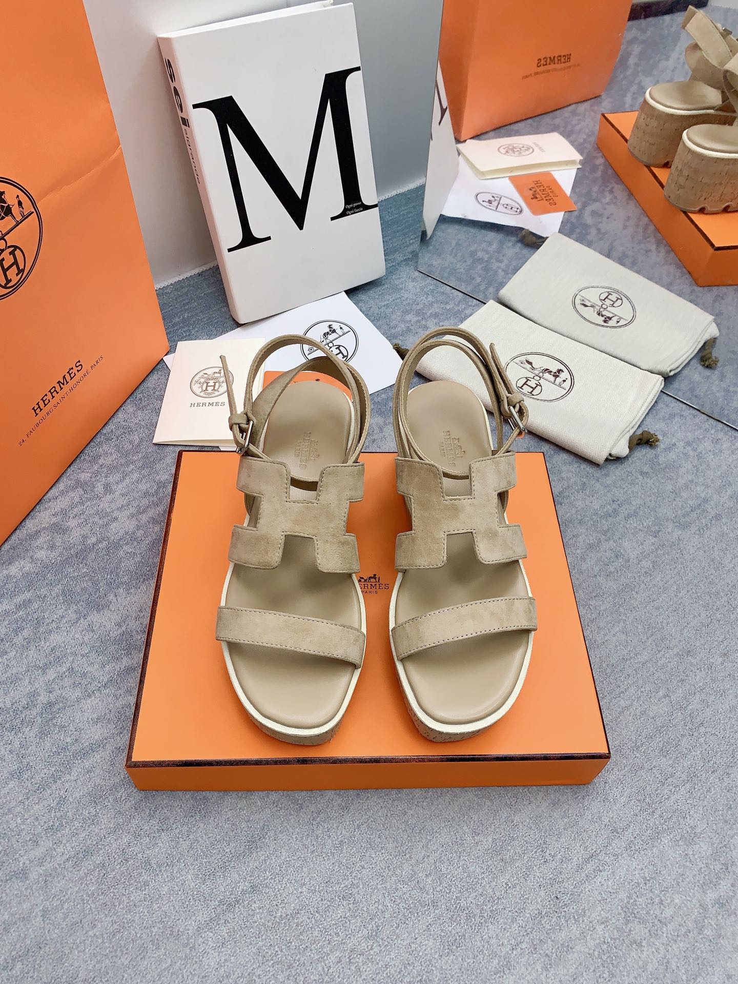 HAVANE 30 SANDAL IN TORTILLA BROWN SUEDE - 34