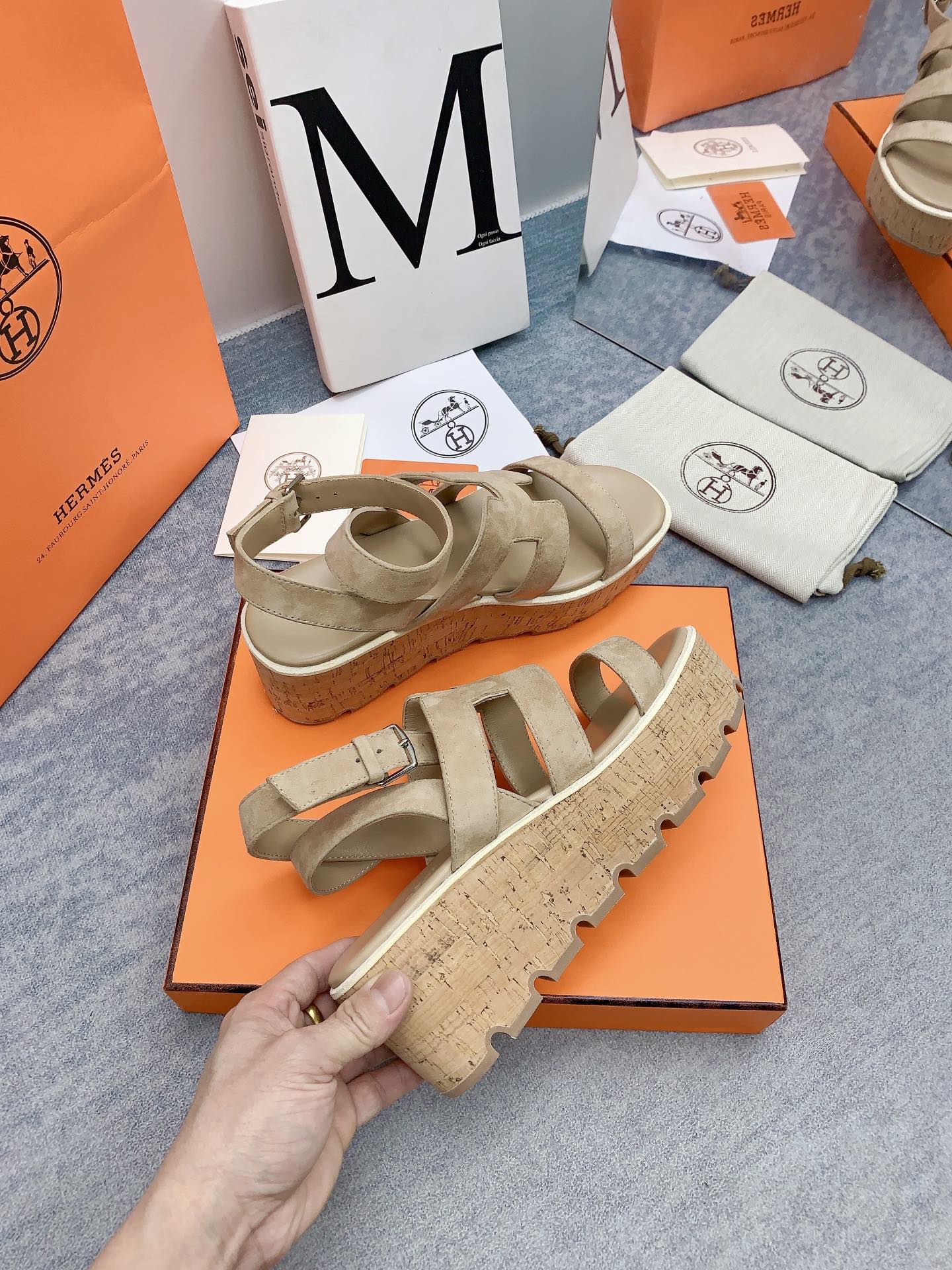 HAVANE 30 SANDAL IN TORTILLA BROWN SUEDE - 34