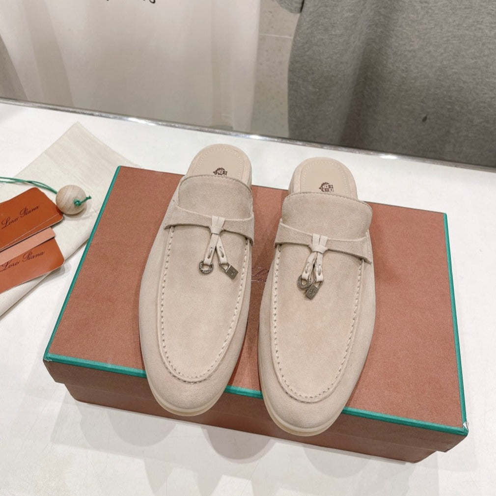 LP CHARMS WALK BABOUCHE LOAFERS BEIGE SUEDE - 35