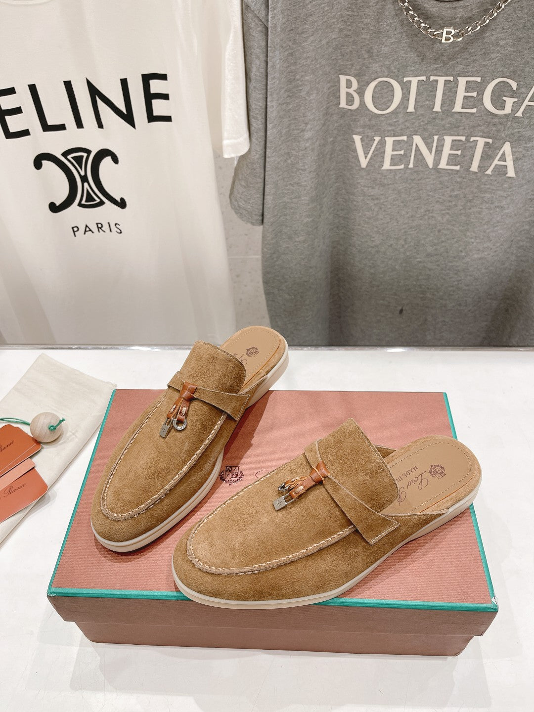LP CHARMS WALK BABOUCHE LOAFERS COPPER SUEDE - 35