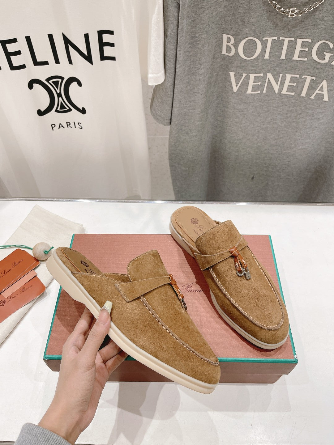 LP CHARMS WALK BABOUCHE LOAFERS COPPER SUEDE - 35