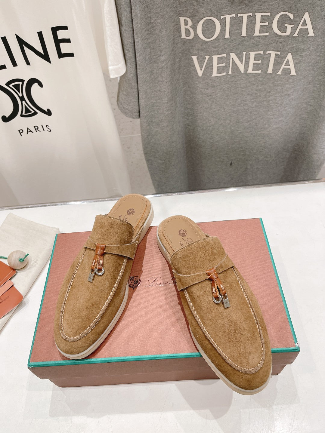 LP CHARMS WALK BABOUCHE LOAFERS COPPER SUEDE - 35