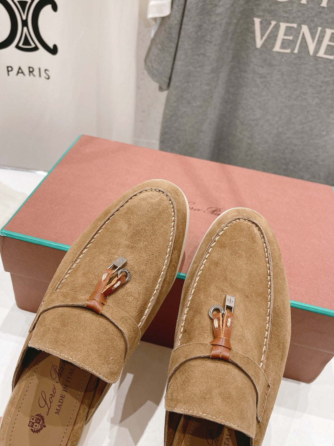 LP CHARMS WALK BABOUCHE LOAFERS COPPER SUEDE - 35