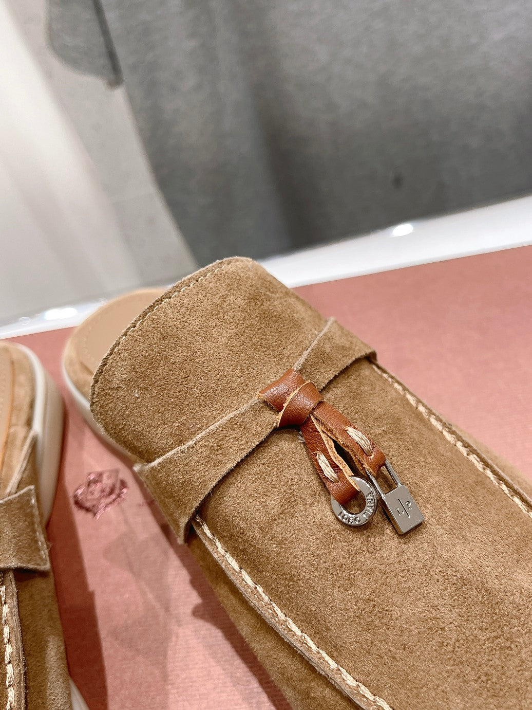 LP CHARMS WALK BABOUCHE LOAFERS COPPER SUEDE - 35
