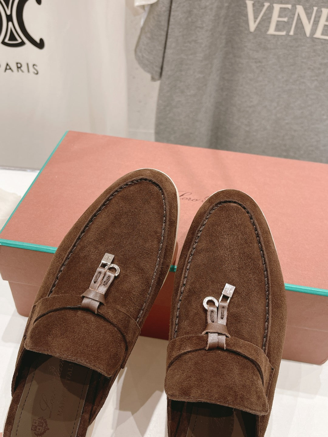 LP CHARMS WALK BABOUCHE LOAFERS BROWN SUEDE - 35