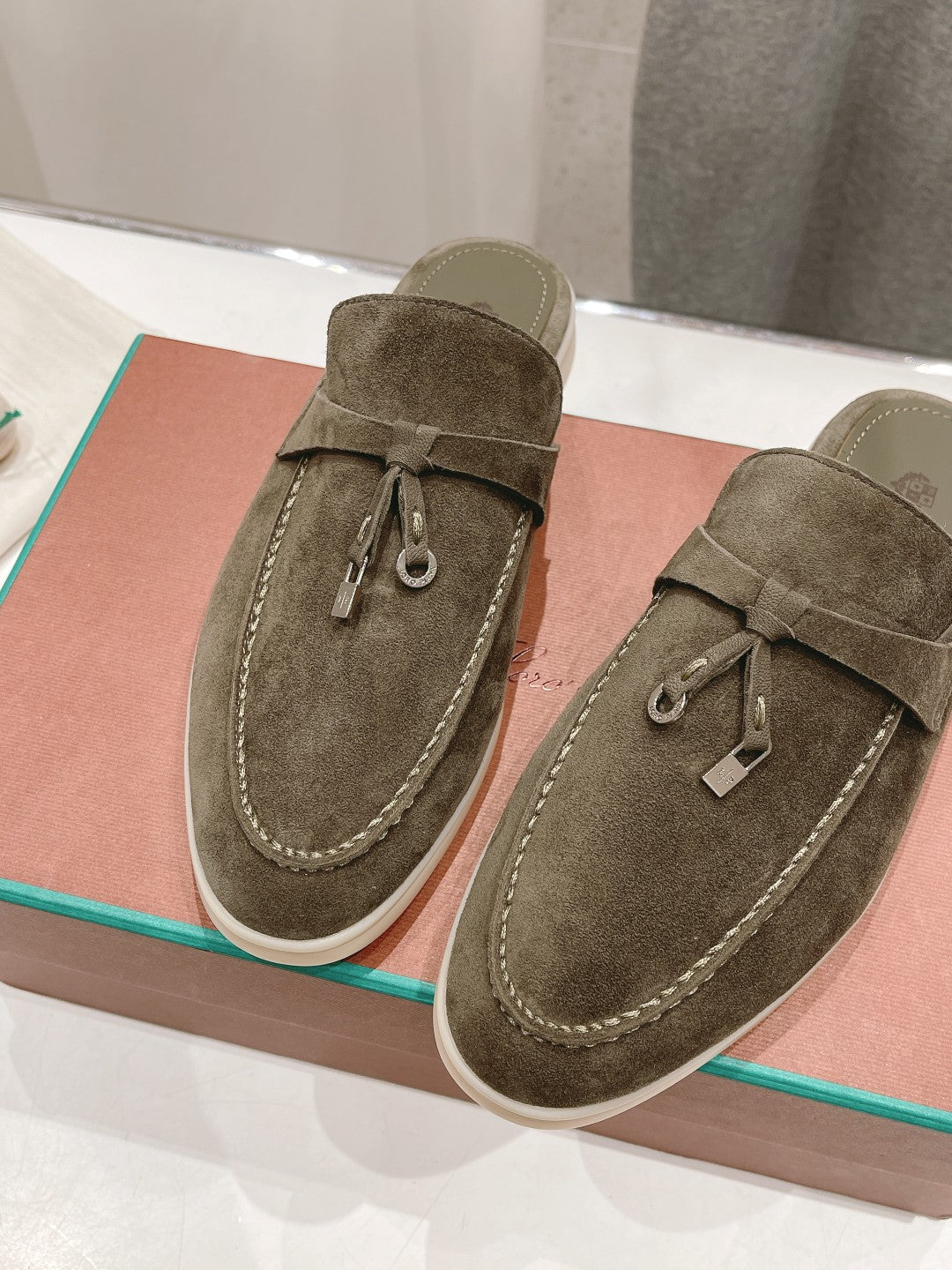 LP CHARMS WALK BABOUCHE LOAFERS CEDAR SUEDE - 35