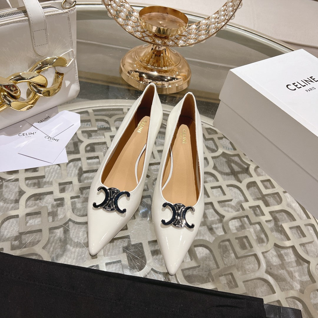 HIGH-HEELS 5 CM IN WHITE CALFSKIN - 34