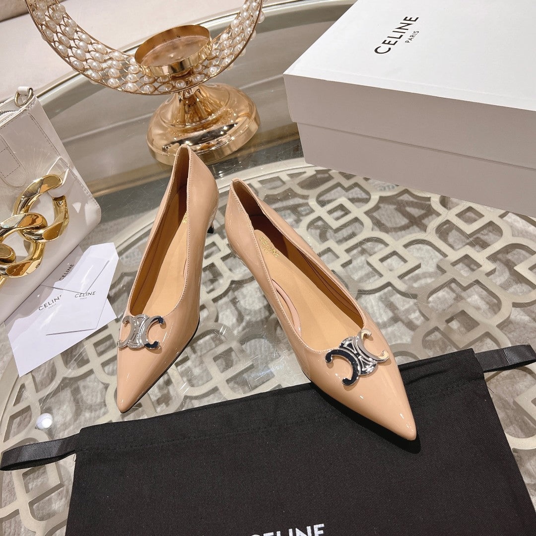 HIGH-HEELS 5 CM IN SEPIA TAN CALFSKIN - 34