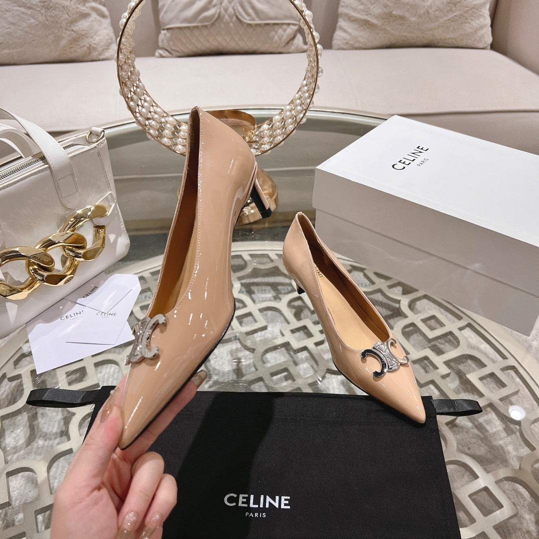 HIGH-HEELS 5 CM IN SEPIA TAN CALFSKIN - 34