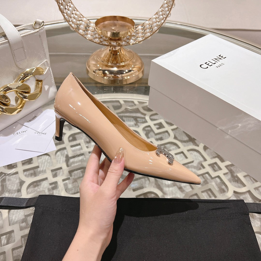HIGH-HEELS 5 CM IN SEPIA TAN CALFSKIN - 34