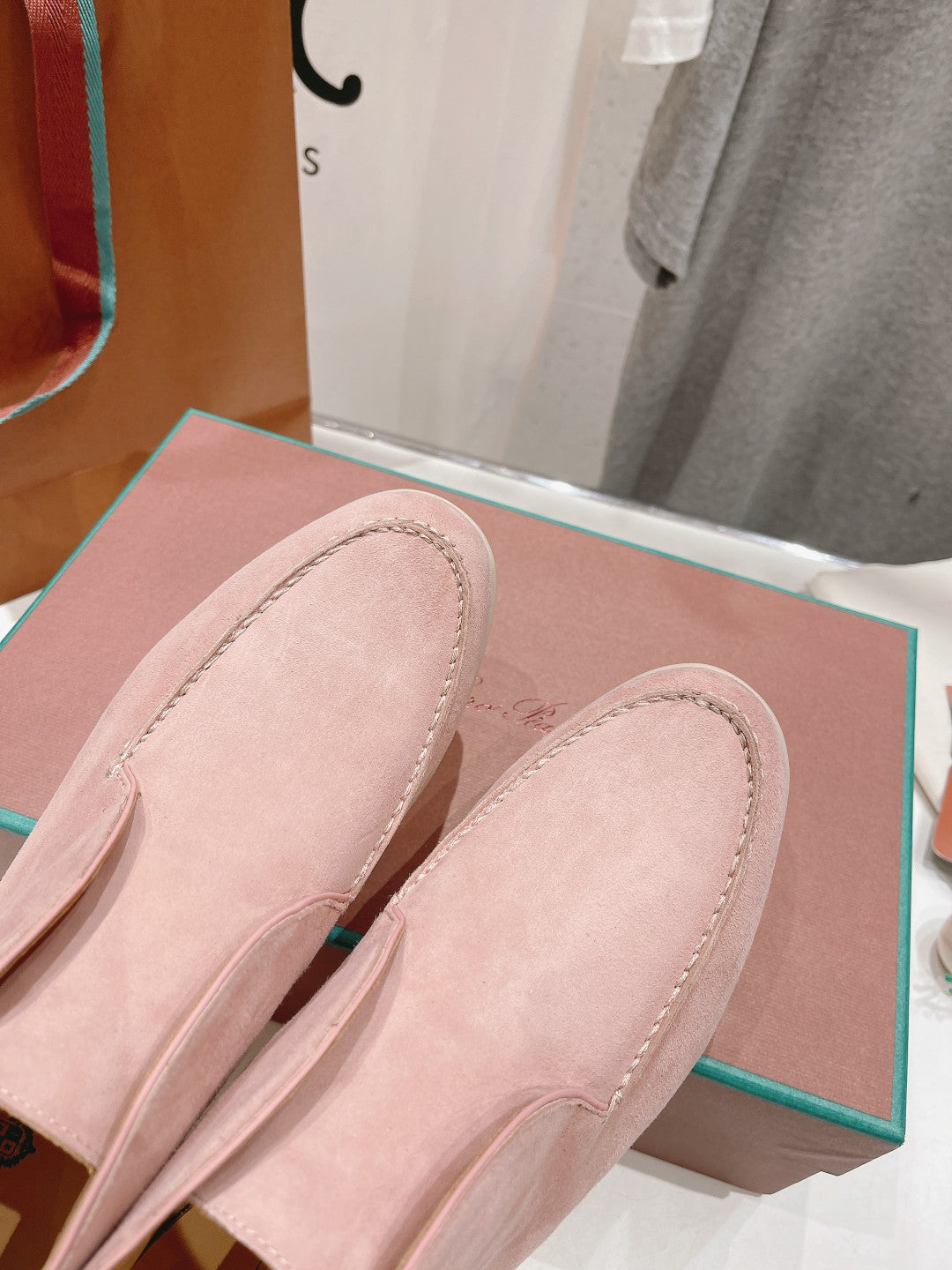 LP HIGH TOP OPEN WALK LOAFERS PASTEL PINK SUEDE - 35