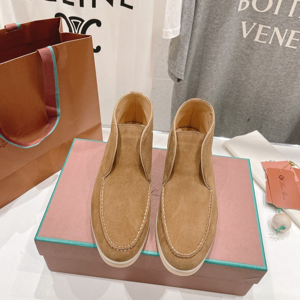 LP HIGH TOP OPEN WALK LOAFERS CAMEL SUEDE - 35