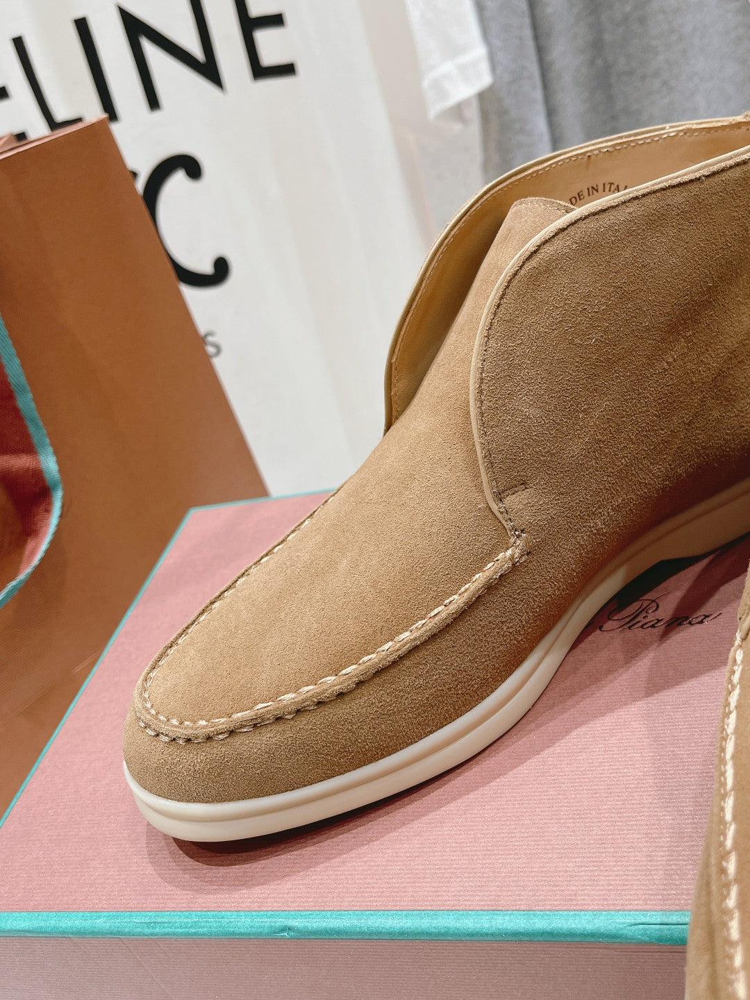LP HIGH TOP OPEN WALK LOAFERS CAMEL SUEDE - 35