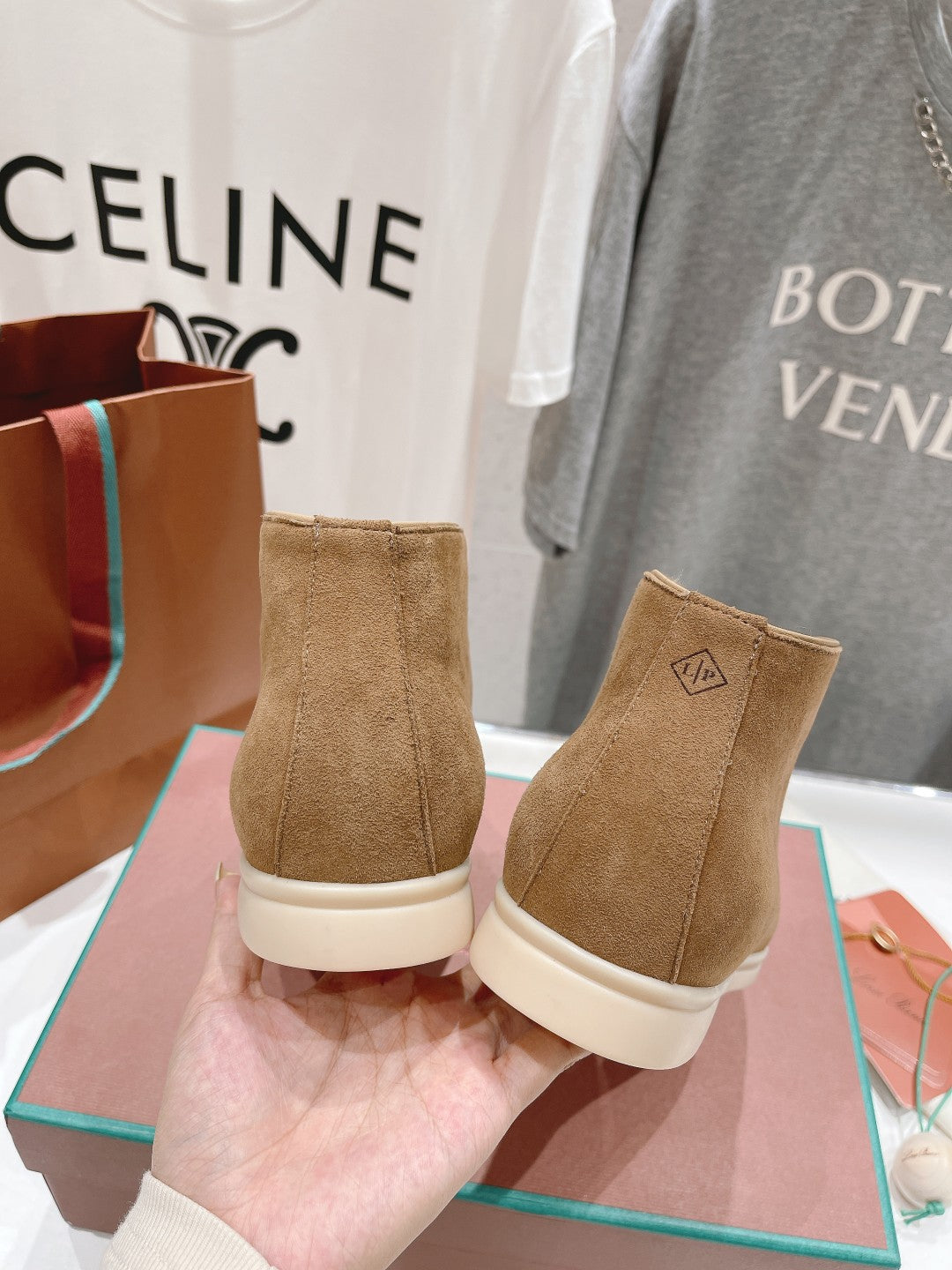 LP HIGH TOP OPEN WALK LOAFERS CAMEL SUEDE - 35