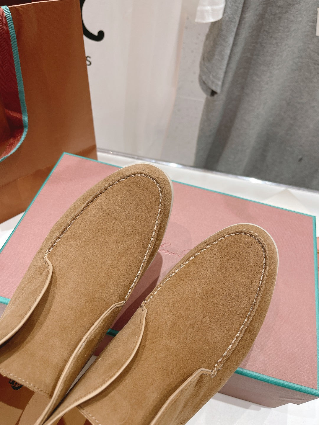 LP HIGH TOP OPEN WALK LOAFERS CAMEL SUEDE - 35